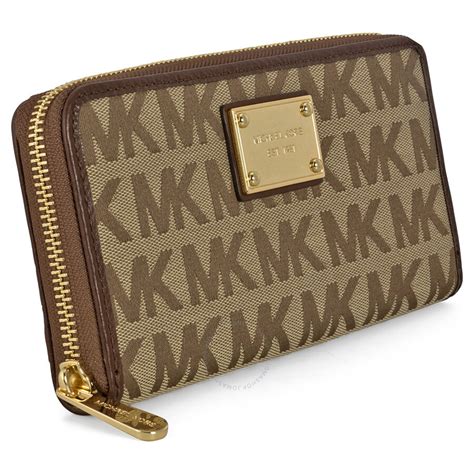 michael kors mocha wallet|Michael Kors envelope wallet.